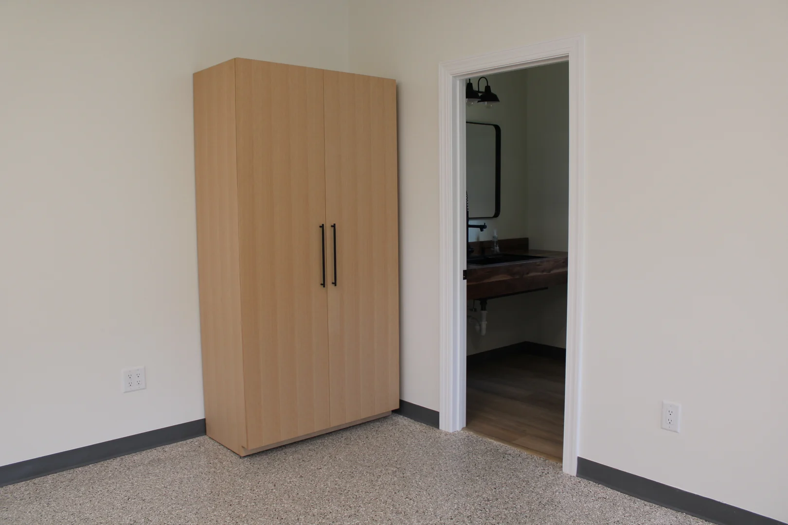 view of bathroom from door